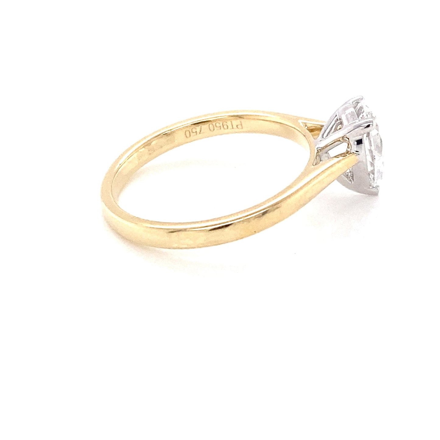 Pear Shaped Diamond Solitaire Ring - 0.90cts Gardiner Brothers