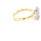 Yellow Gold Radiant Cut Diamond Halo Style Ring - 1.37cts Gardiner Brothers