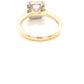 Yellow Gold Radiant Cut Diamond Halo Style Ring - 1.37cts Gardiner Brothers