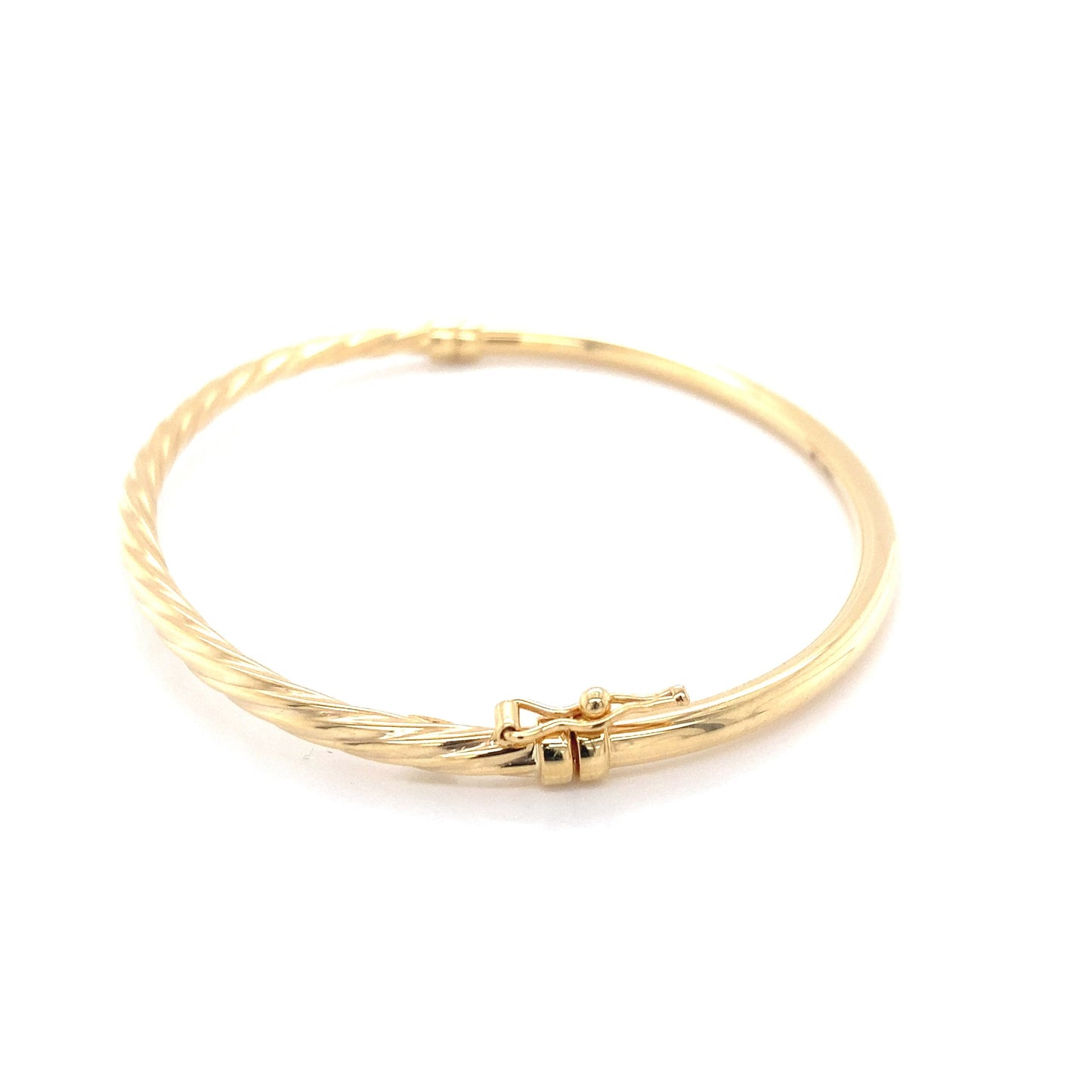 Yellow Gold Half Twist Bangle Gardiner Brothers