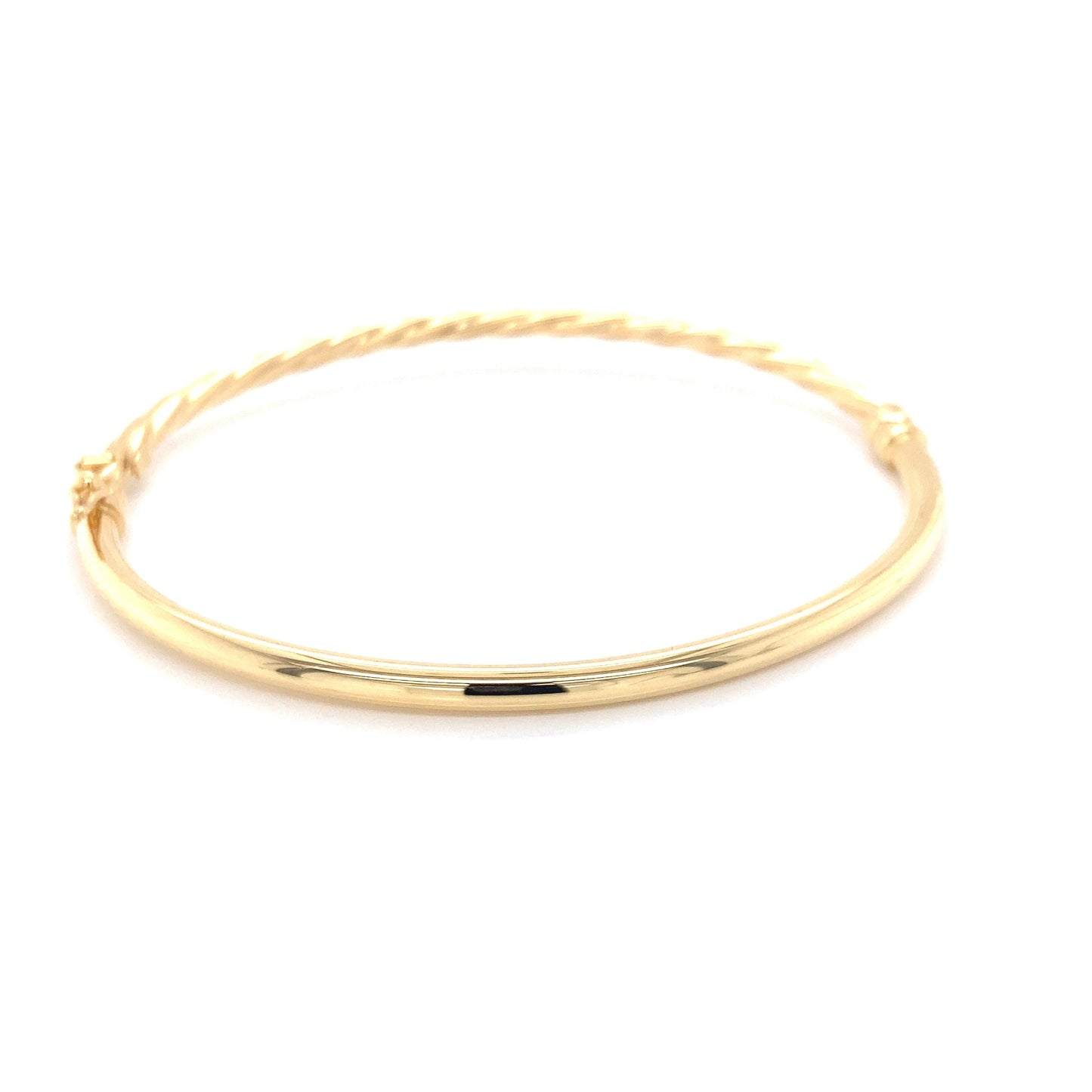 Yellow Gold Half Twist Bangle Gardiner Brothers