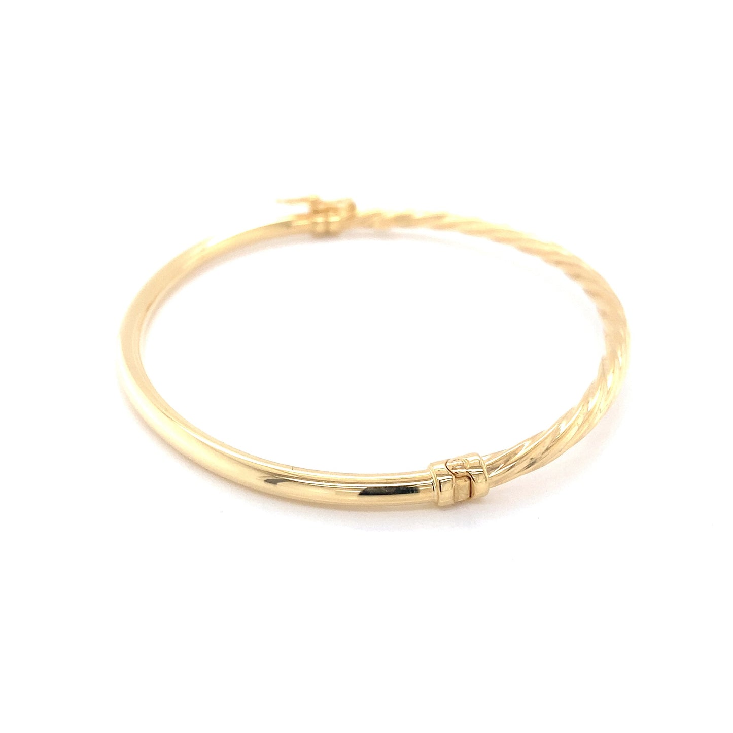 Yellow Gold Half Twist Bangle Gardiner Brothers