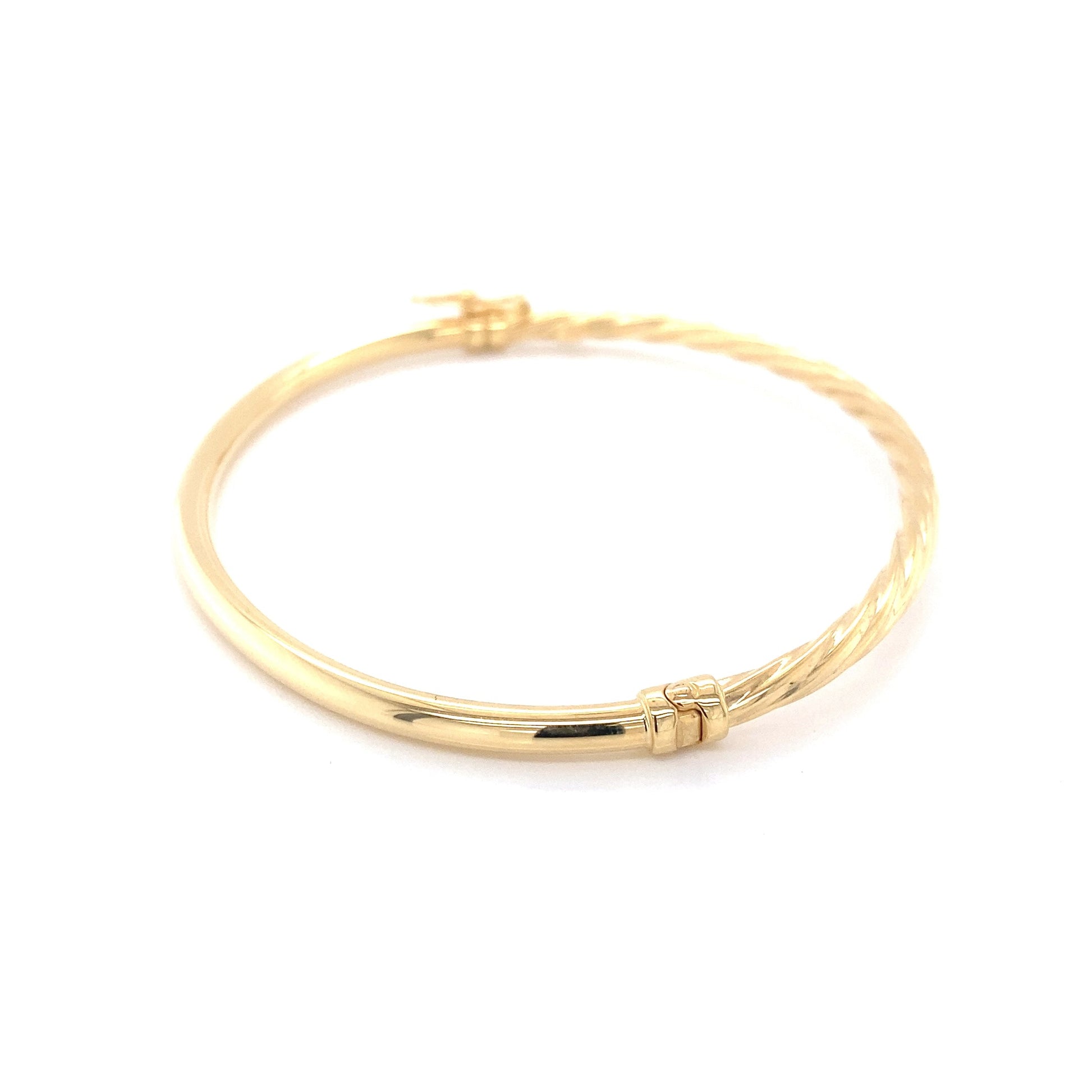 Yellow Gold Half Twist Bangle Gardiner Brothers