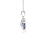 Pear Shaped Topaz and round brilliant cut diamond pendant Gardiner Brothers