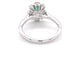 Oval shaped emerald and oval diamond cluster style ring Gardiner Brothers