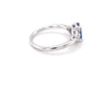 Octagonal shaped sapphire and 6 round brilliant cut diamond ring Gardiner Brothers