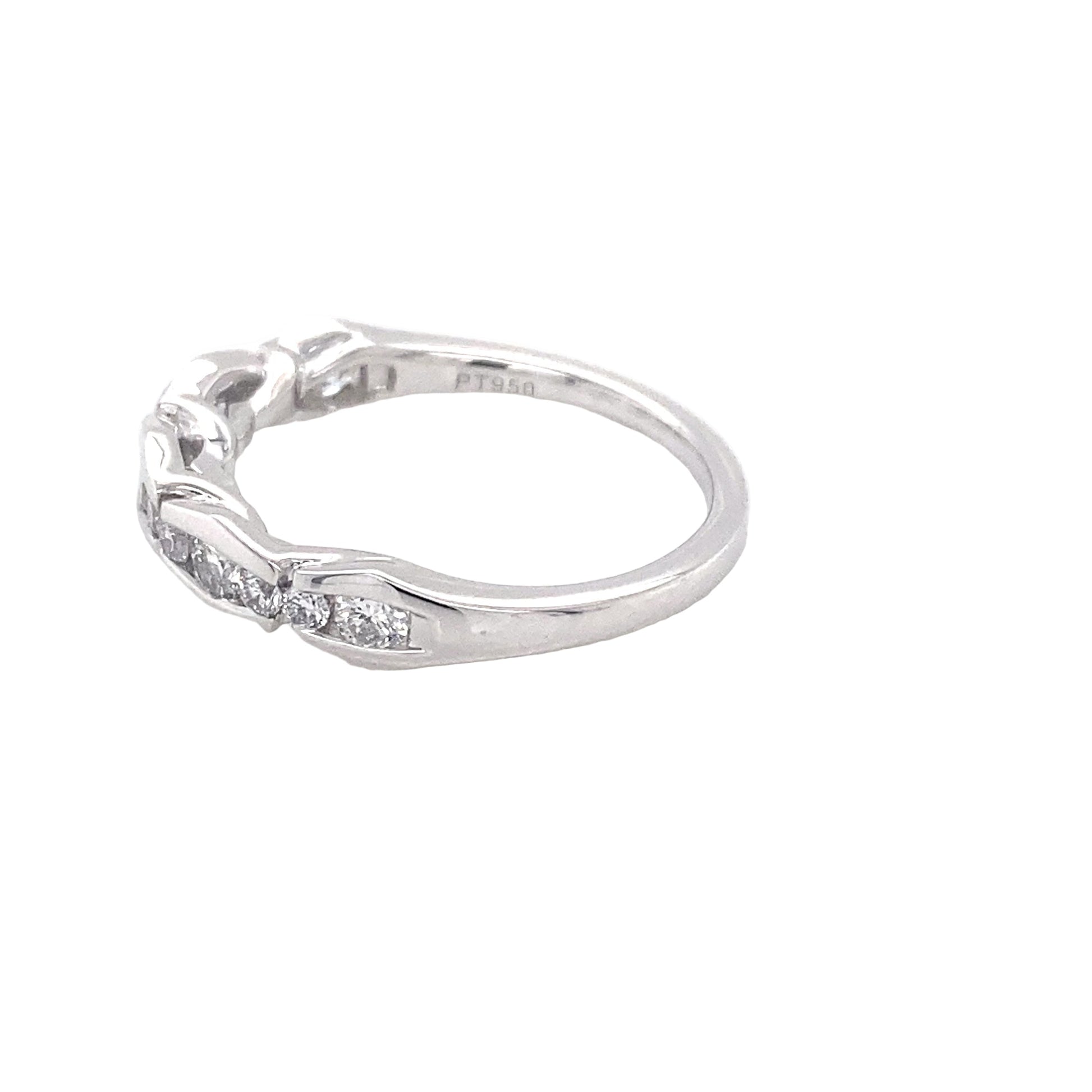 round brilliant cut diamond alternating size eternity ring Gardiner Brothers