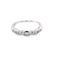 Platinum round brilliant cut diamond alternating size eternity ring Gardiner Brothers