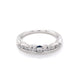 Platinum round brilliant cut diamond alternating size eternity ring Gardiner Brothers