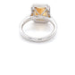 Octagonal Citrine and diamond halo style ring Gardiner Brothers