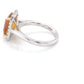 Octagonal Citrine and round brilliant cut diamond halo style ring Gardiner Brothers