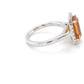 Octagonal Citrine and diamond halo style ring Gardiner Brothers