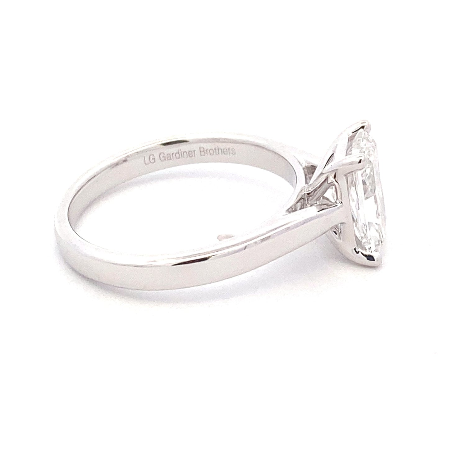 Lab Grown Radiant cut diamond solitaire ring - 1.50cts Gardiner Brothers