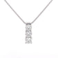Round Brilliant Cut 3 Diamond Drop Pendant - 1.50cts Gardiner Brothers