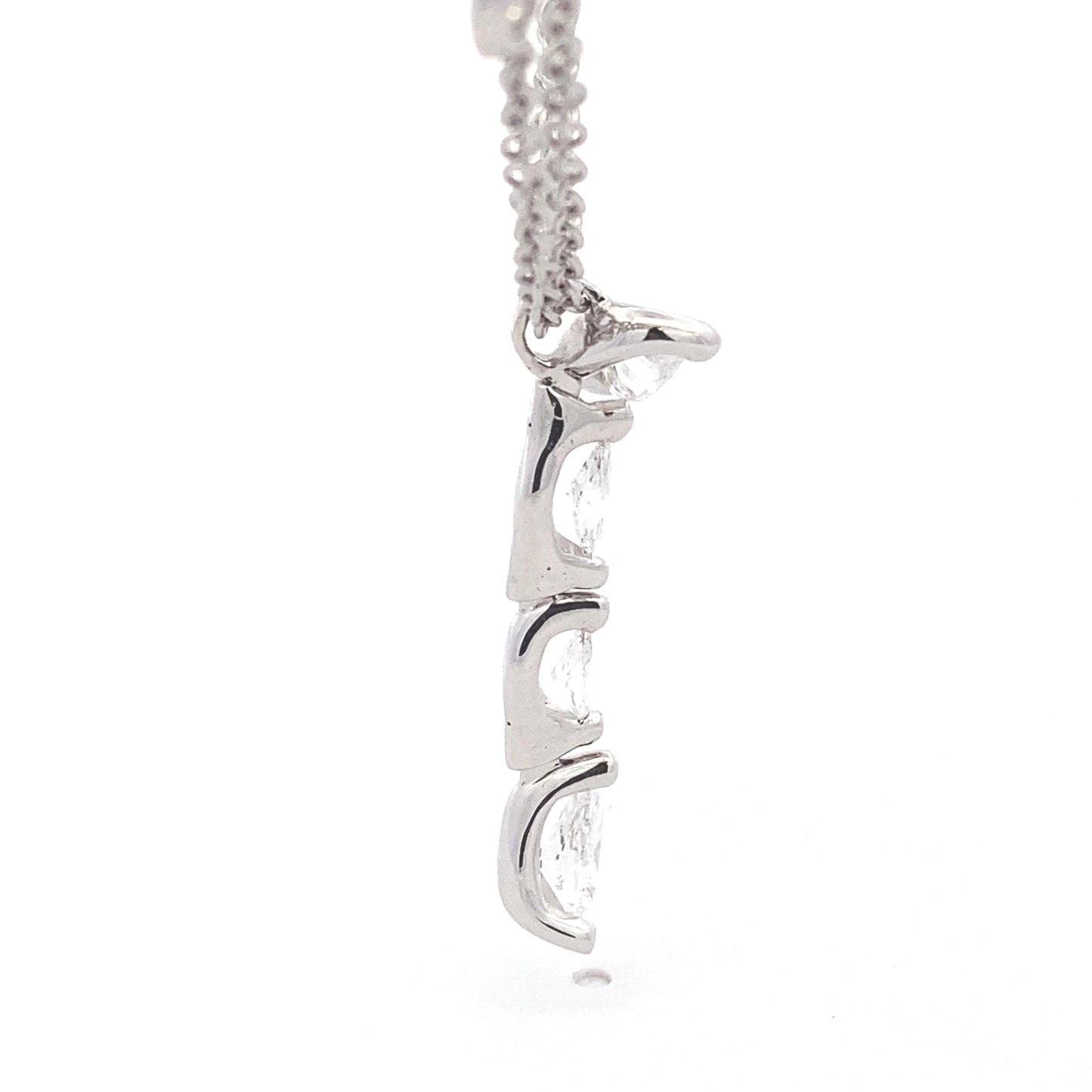 Marquise and Pear Shaped Diamond Fancy Style Drop Pendant - 0.96cts Gardiner Brothers