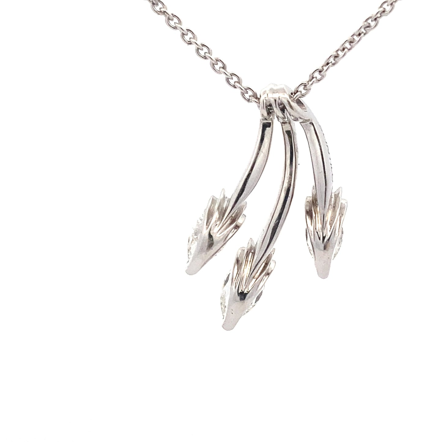 Pear Shaped Diamond Fancy Style Pendant - 0.77cts Gardiner Brothers
