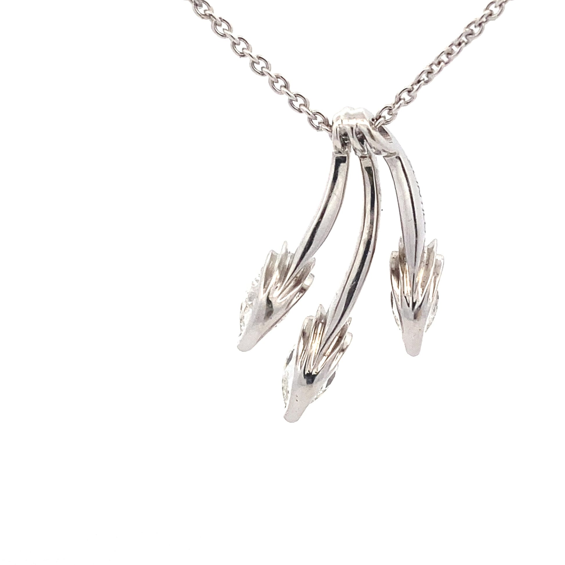 Pear Shaped Diamond Fancy Style Pendant - 0.77cts Gardiner Brothers