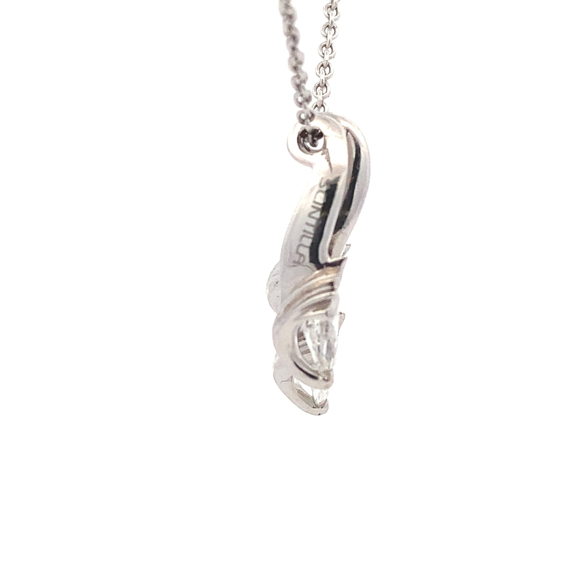 Pear Shaped Diamond Fancy Style Pendant - 0.77cts Gardiner Brothers