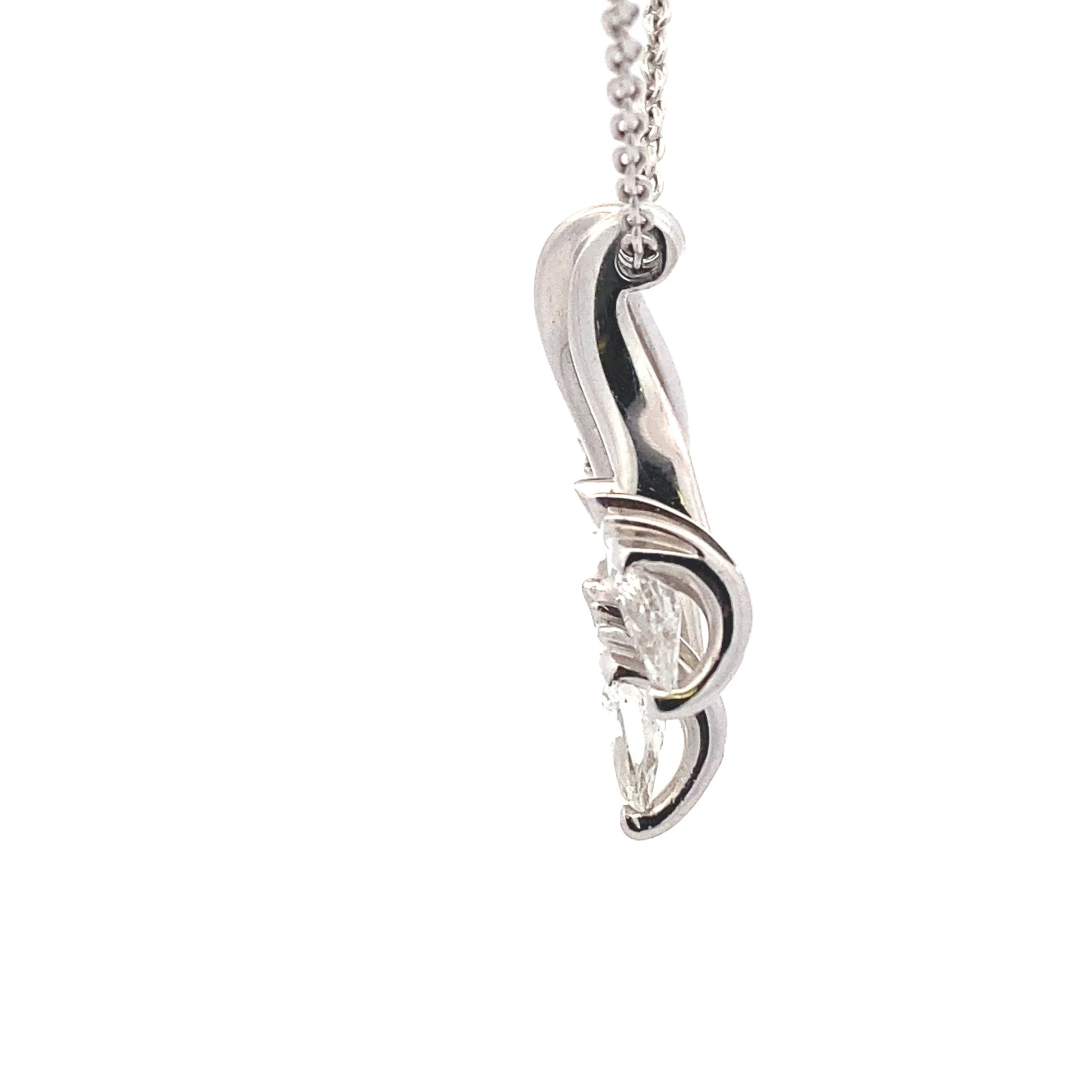 Pear Shaped Diamond Fancy Style Pendant - 0.77cts Gardiner Brothers