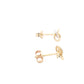 Yellow and white gold 3 interlocking circles earrings Gardiner Brothers