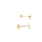 Yellow Gold Diamond Cut Button earrings Gardiner Brothers