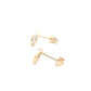 Yellow and white gold open stud style earring Gardiner Brothers