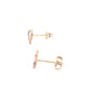 Yellow Gold, Mother Of Pearl Heart Shaped Earrings Gardiner Brothers