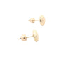 Yellow gold 7mm button earring Gardiner Brothers