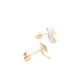 Yellow and white gold split blade earrings Gardiner Brothers