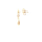 Yellow and white gold drop style earrings Gardiner Brothers