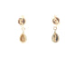 Yellow and white gold drop style earrings Gardiner Brothers