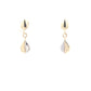 Yellow and white gold drop style earrings Gardiner Brothers