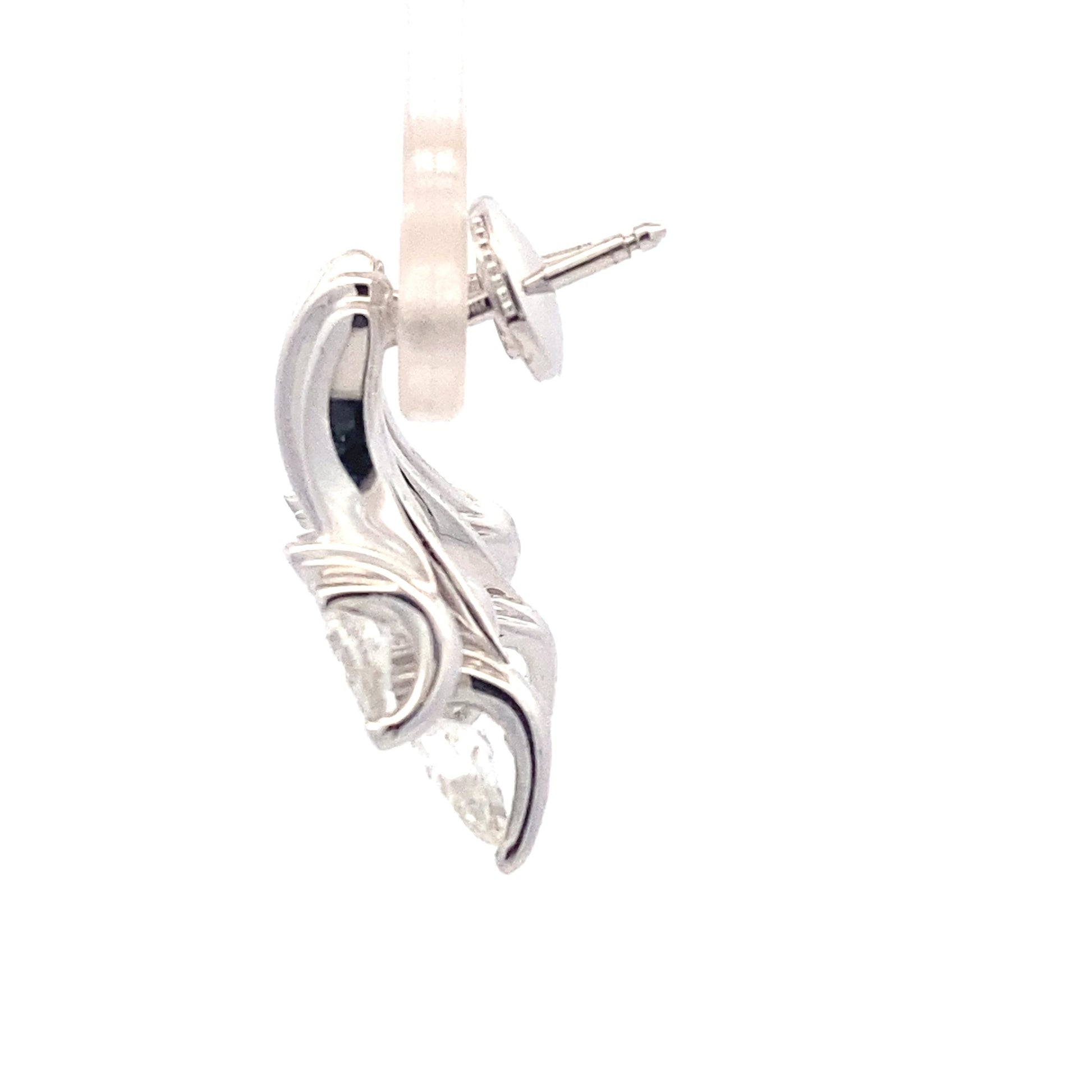 Pear Shaped Diamond Fancy Style Earrings - 1.79cts Gardiner Brothers