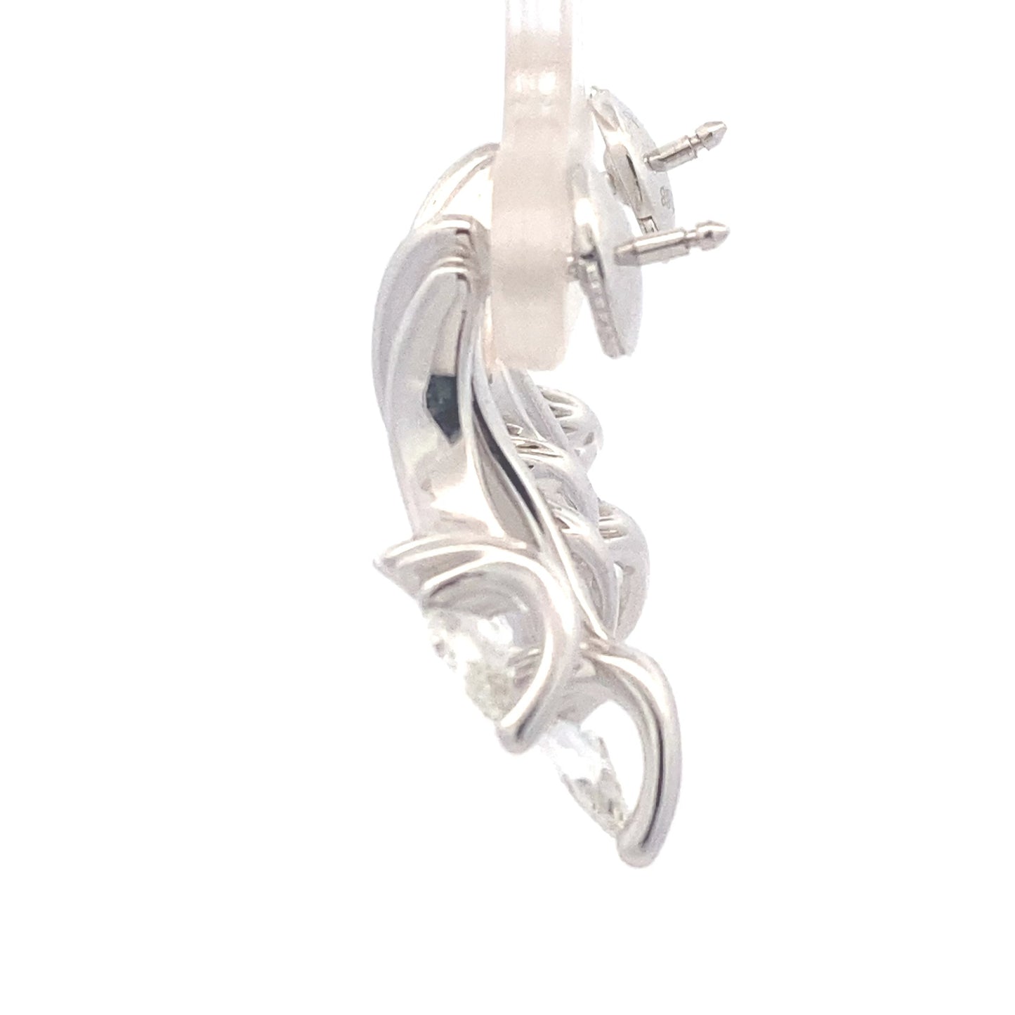 Pear Shaped Diamond Fancy Style Earrings - 1.68cts Gardiner Brothers