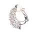 Marquise Shaped Diamond Half Hoop Style Earrings 3.43cts Gardiner Brothers