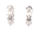 Marquise Shaped Diamond Half Hoop Style Earrings 3.43cts Gardiner Brothers