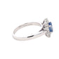 Ceylon sapphire and round brilliant cut diamond cluster ring Gardiner Brothers