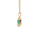 Octagonal Shaped emerald set in a yellow gold pendant Gardiner Brothers