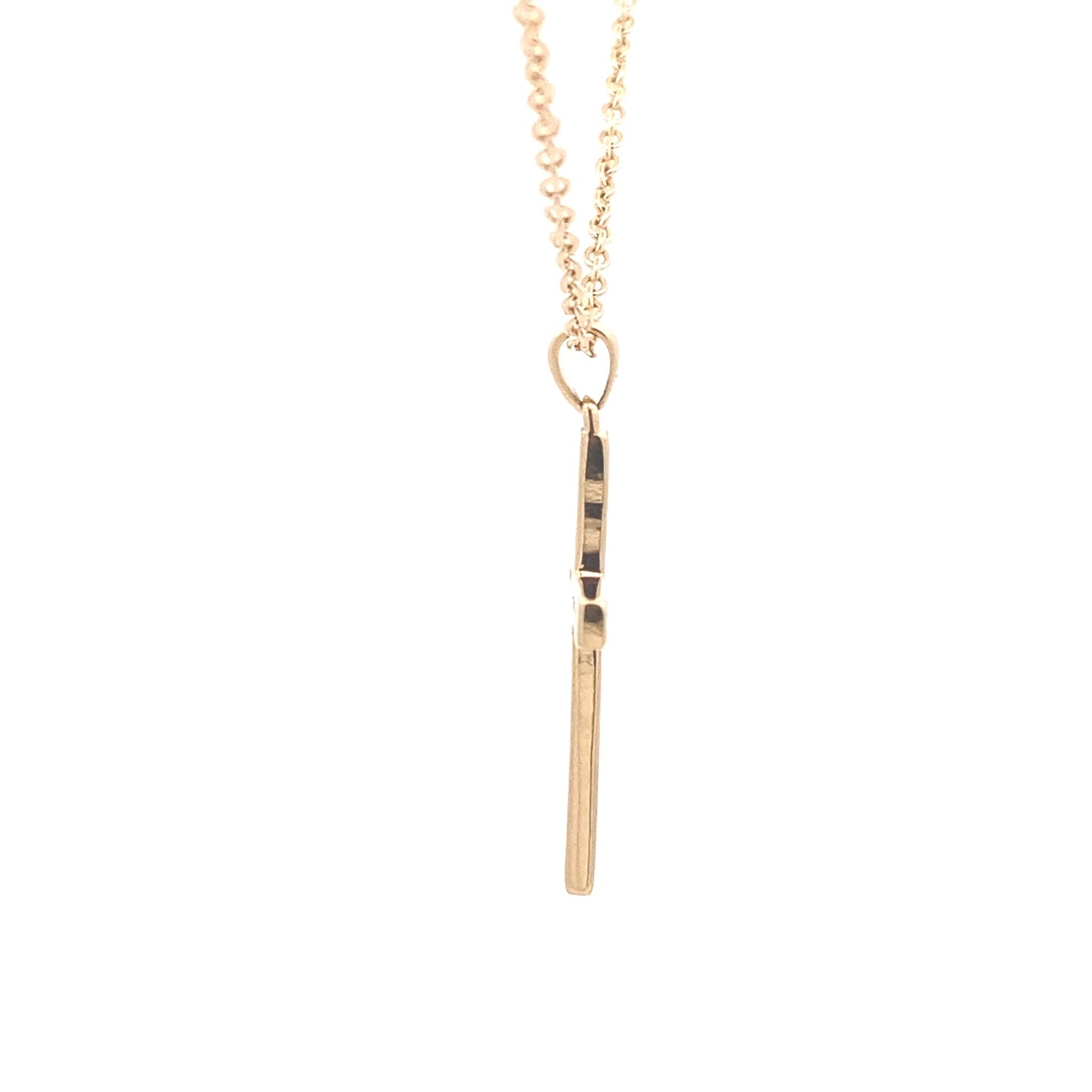 Yellow gold cross pendant set with round brilliant cut diamonds Gardiner Brothers