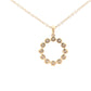 Round Brilliant Cut Diamond Circle style pendant Gardiner Brothers
