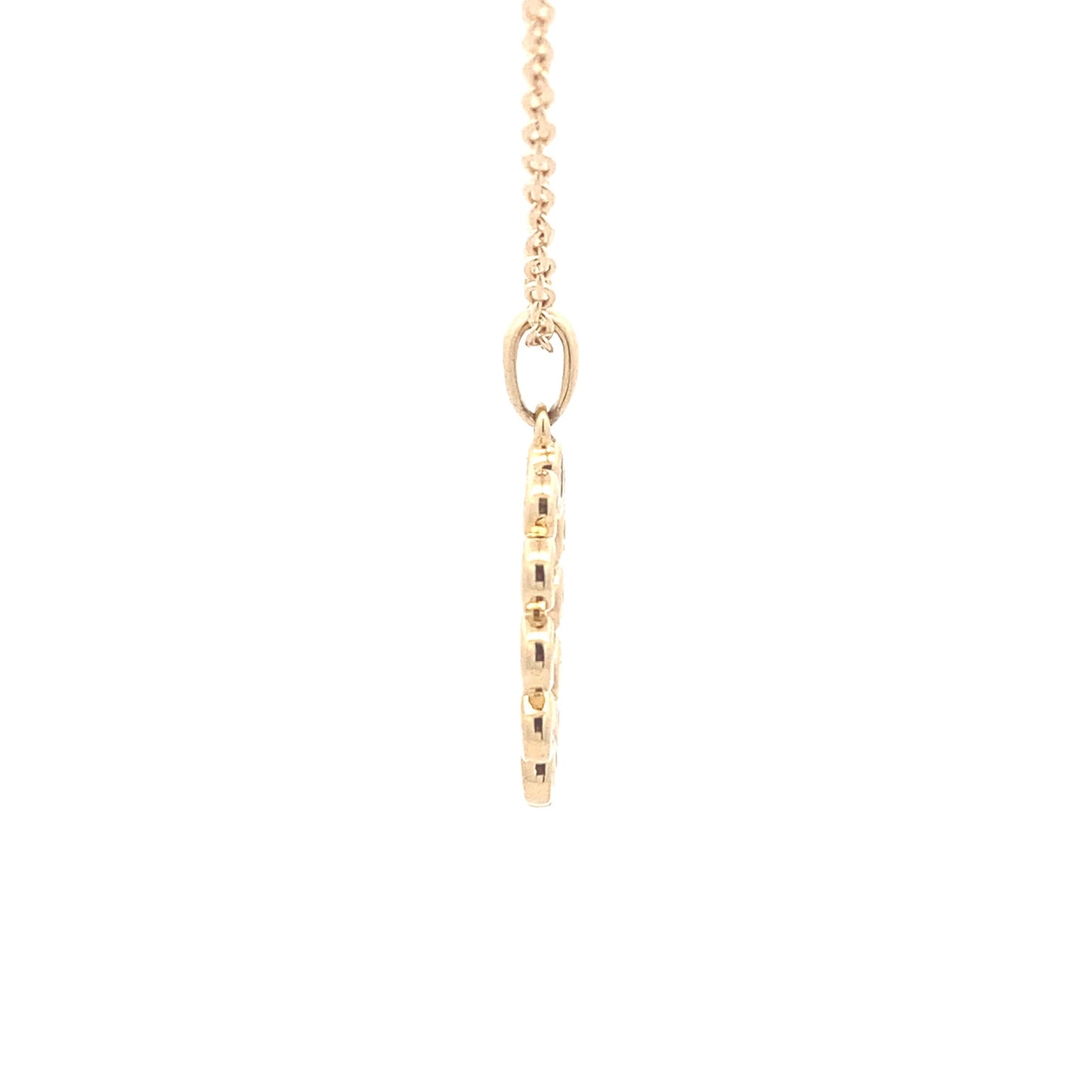 Round Brilliant Cut Diamond Circle style pendant Gardiner Brothers