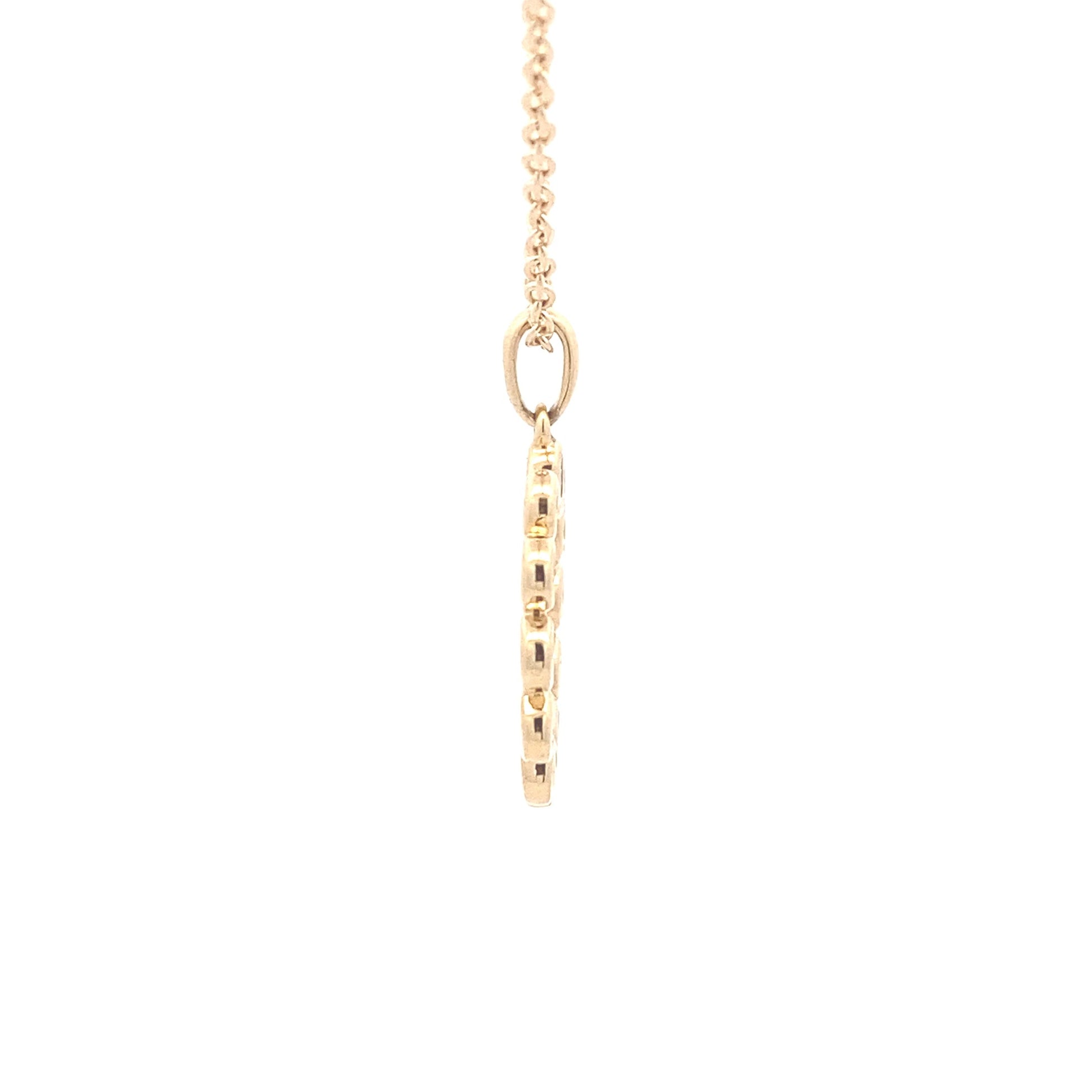 Round Brilliant Cut Diamond Circle style pendant Gardiner Brothers