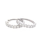 Hoop style earring set with Round brilliant cut diamonds Gardiner Brothers