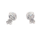 Cushion Shaped Aquamarine and round brilliant cut diamond earrings Gardiner Brothers