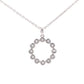 Round Brilliant cut Illusion set diamond circle pendant Gardiner Brothers