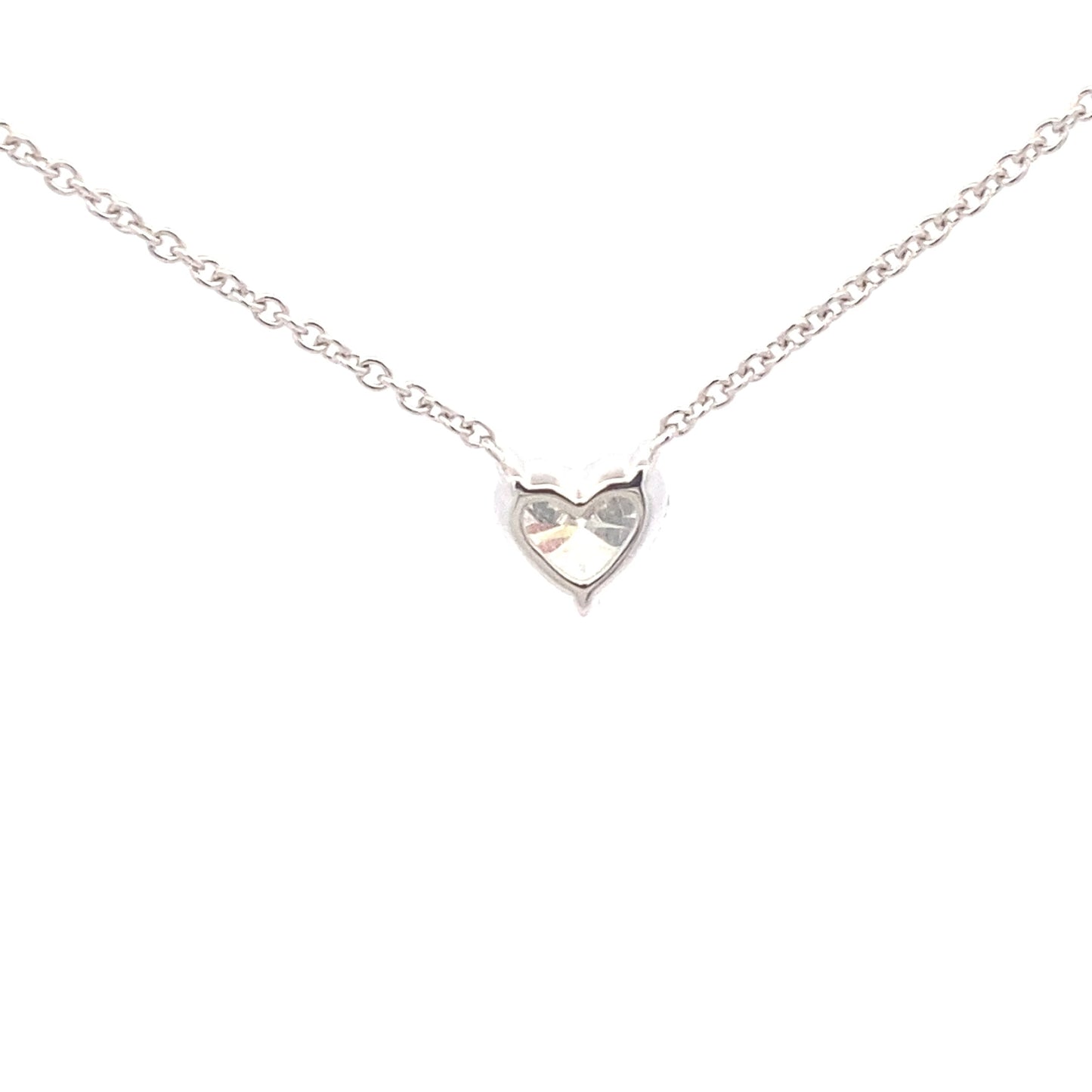 Heart Shaped diamond, floating solitaire pendant - 1.01cts Gardiner Brothers