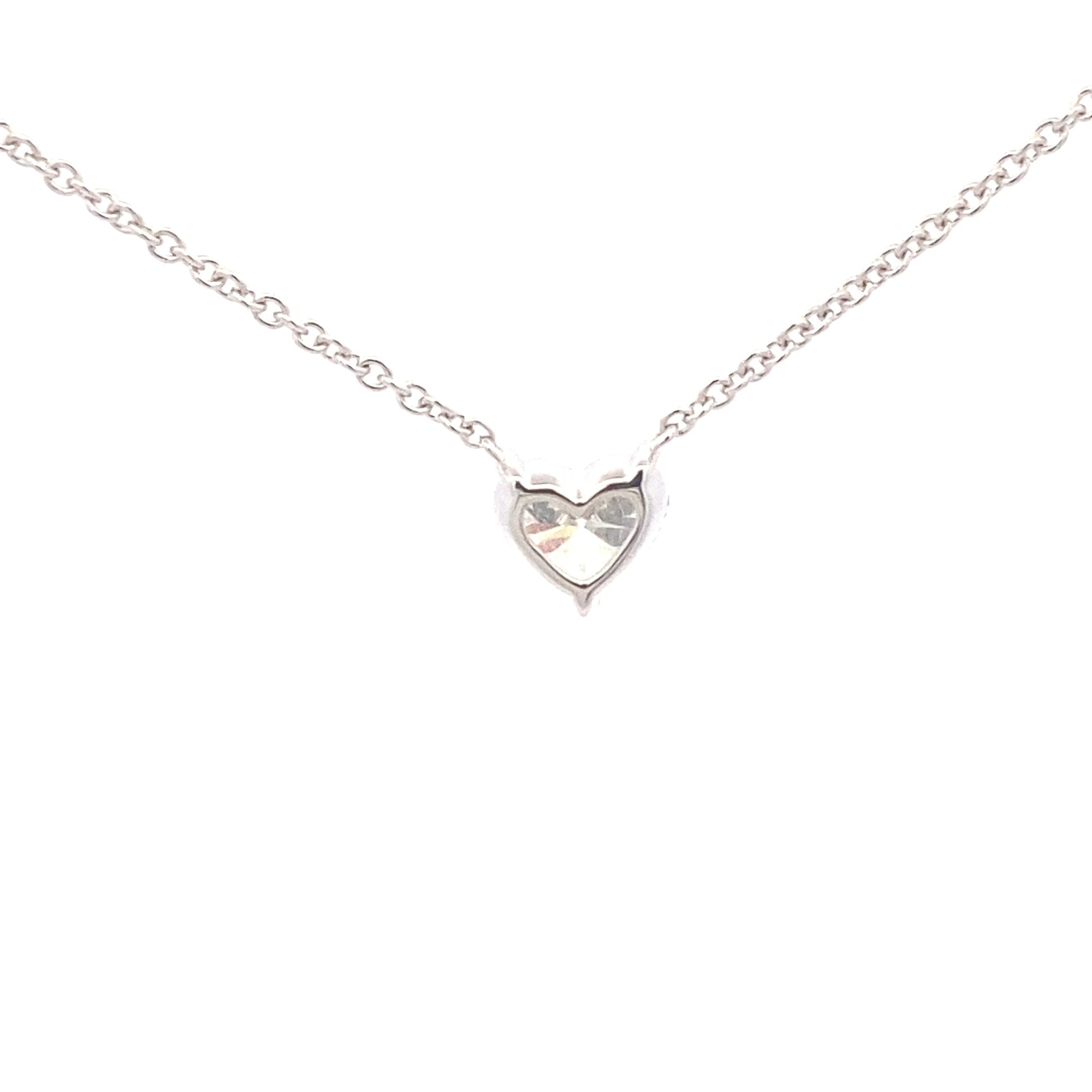 Heart Shaped diamond, floating solitaire pendant - 1.01cts Gardiner Brothers