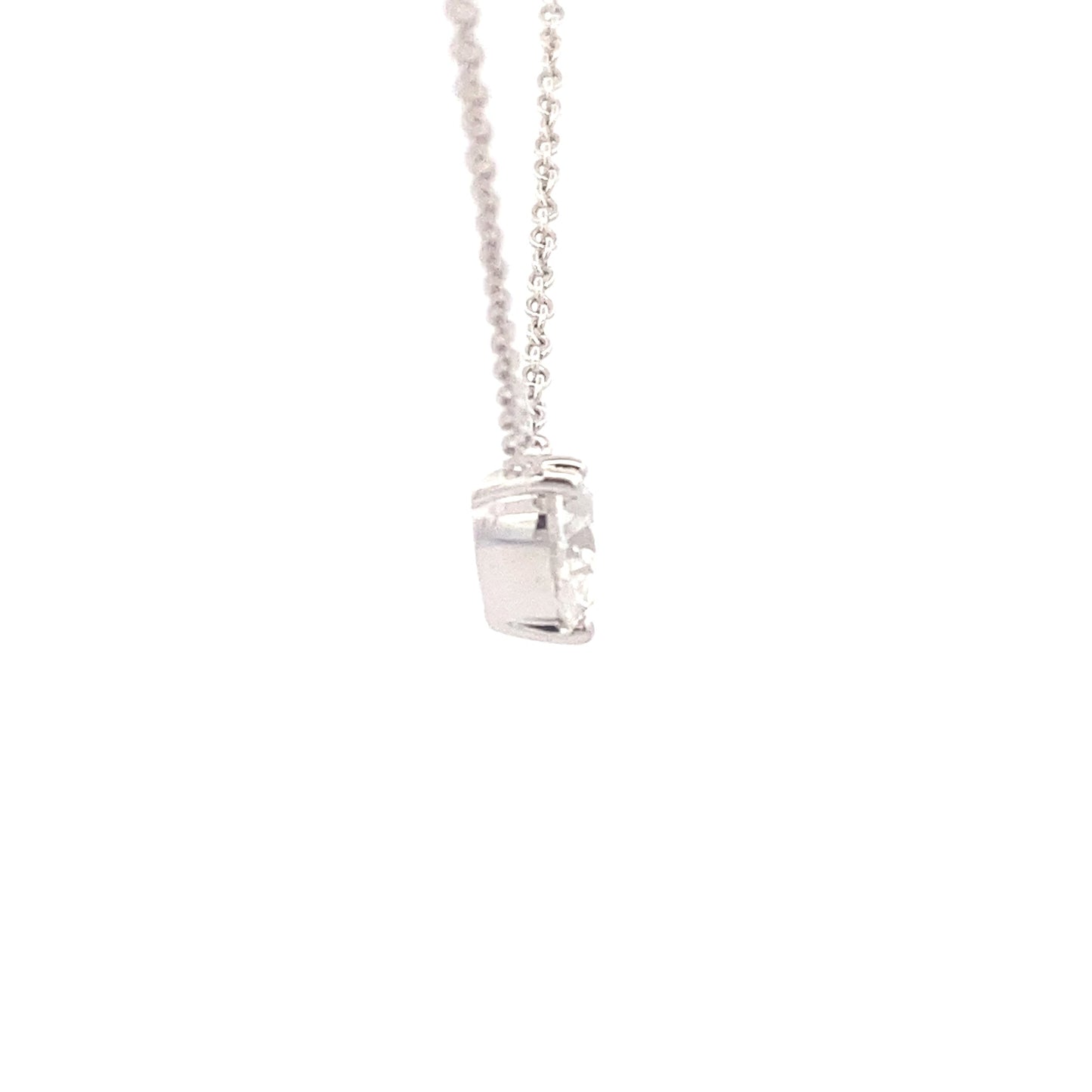 Heart Shaped diamond, floating solitaire pendant - 1.01cts Gardiner Brothers
