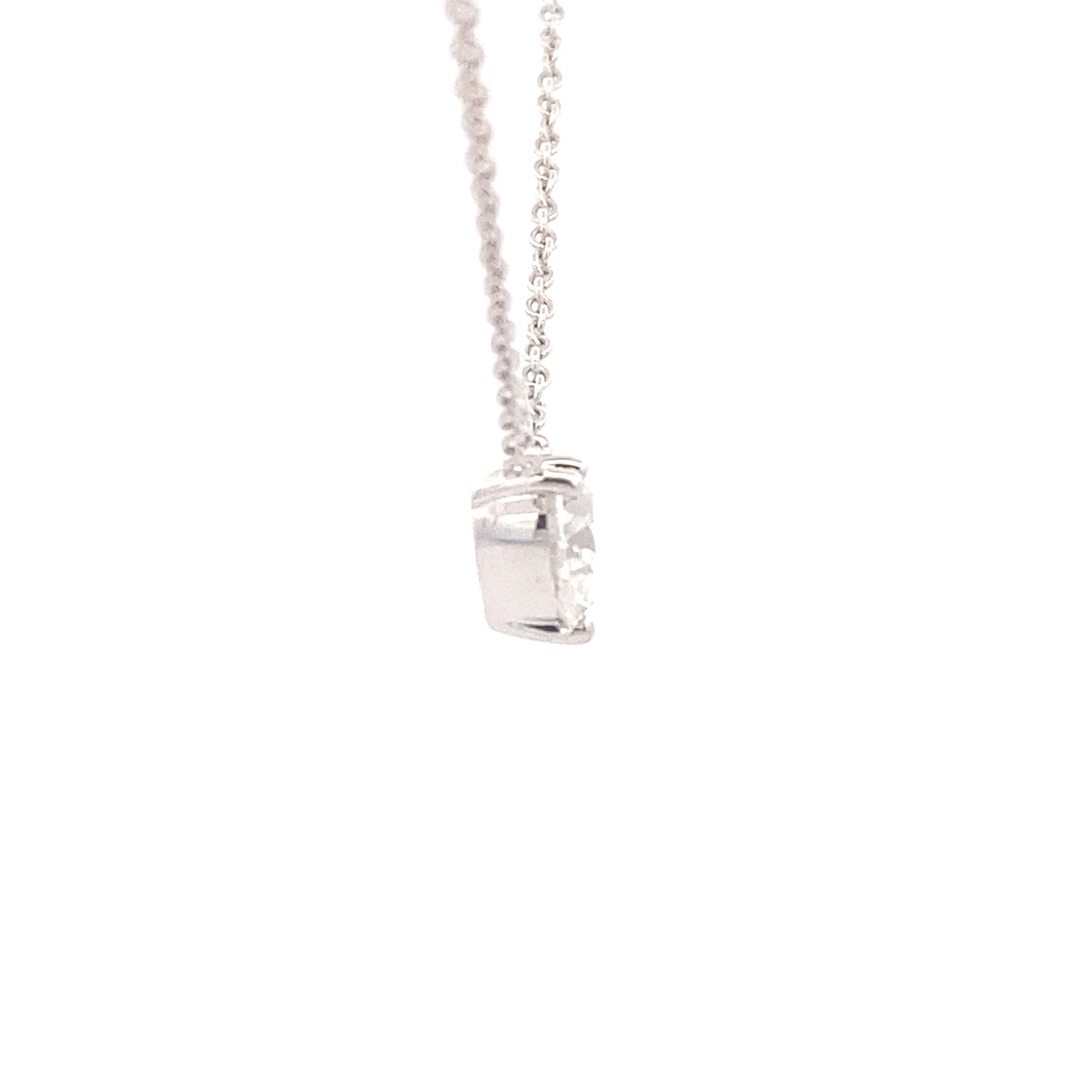 Heart Shaped diamond, floating solitaire pendant - 1.01cts Gardiner Brothers