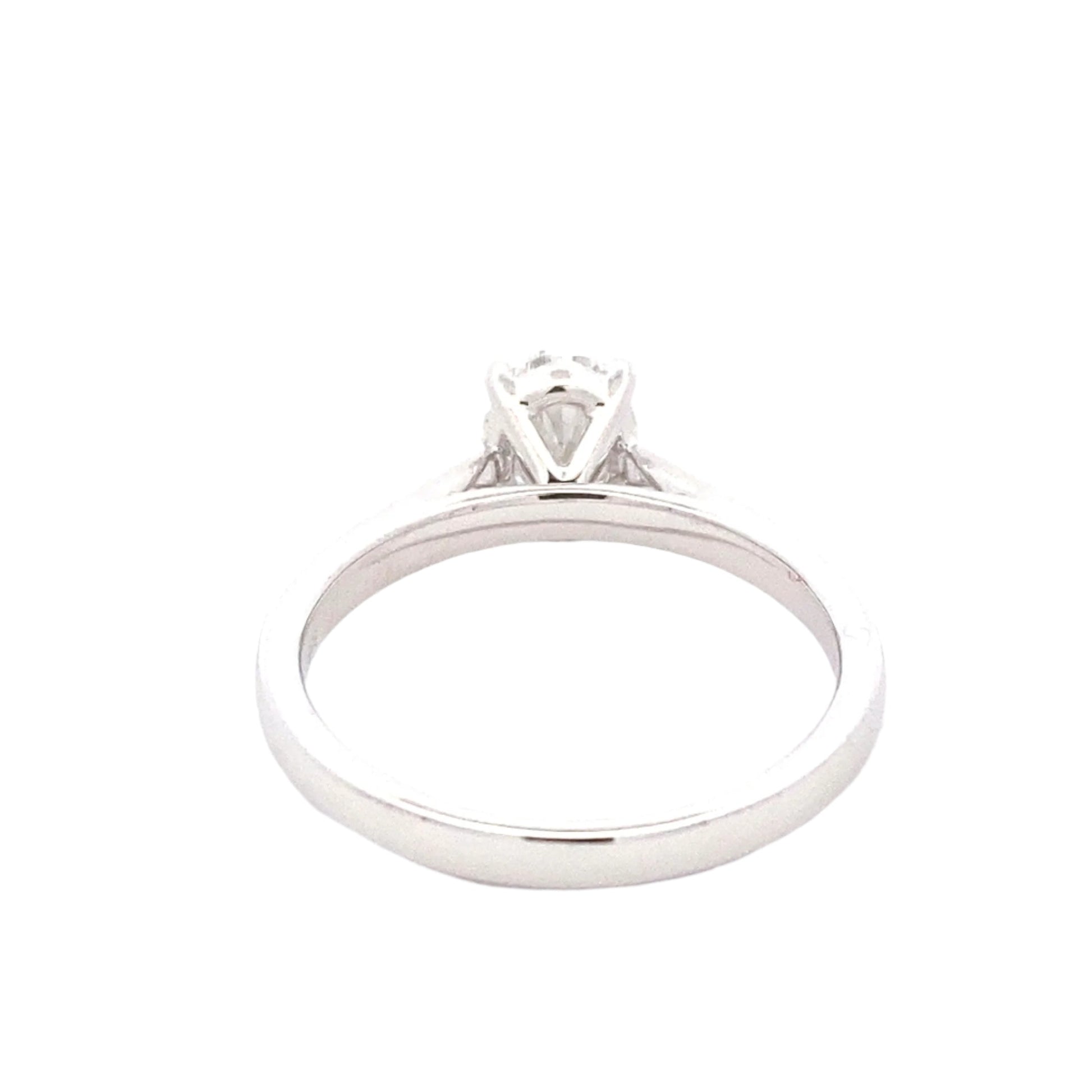 Platinum Oval Shaped Diamond Solitaire Ring - 0.91cts Gardiner Brothers